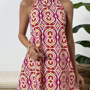 City Doll, mini cute, halter neck ribbon tie dress