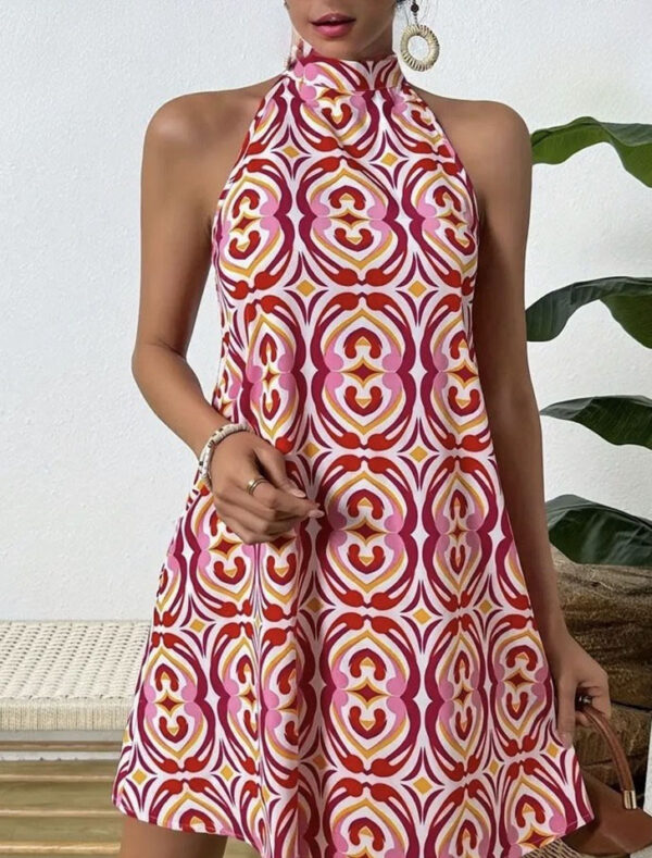 City Doll, mini cute, halter neck ribbon tie dress